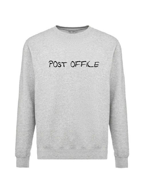 Felpa "Post Office" colorazione Grigia